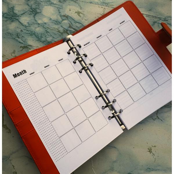 Undated Monthly A6 Budget Planner Inserts