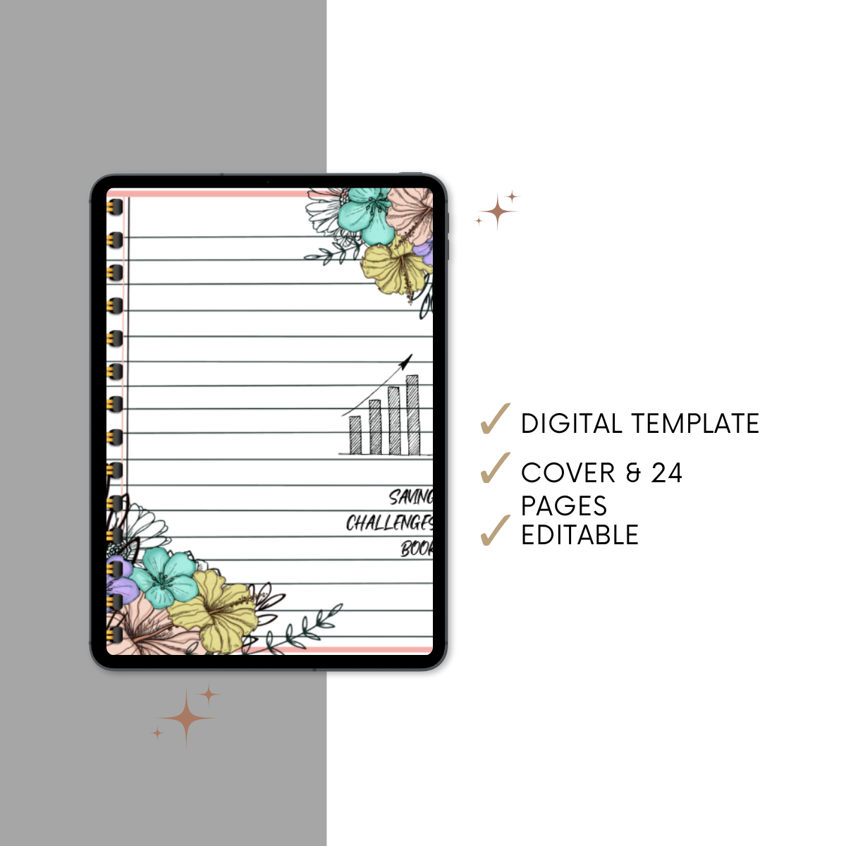 Digital Savings Challenge Book | Savings Tracker