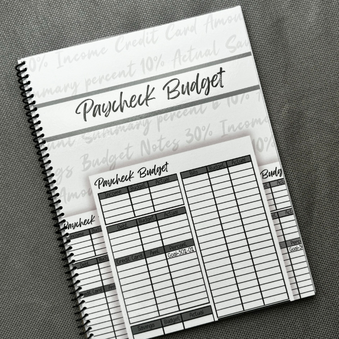 Paycheck Budget  Pad/ Notebook
