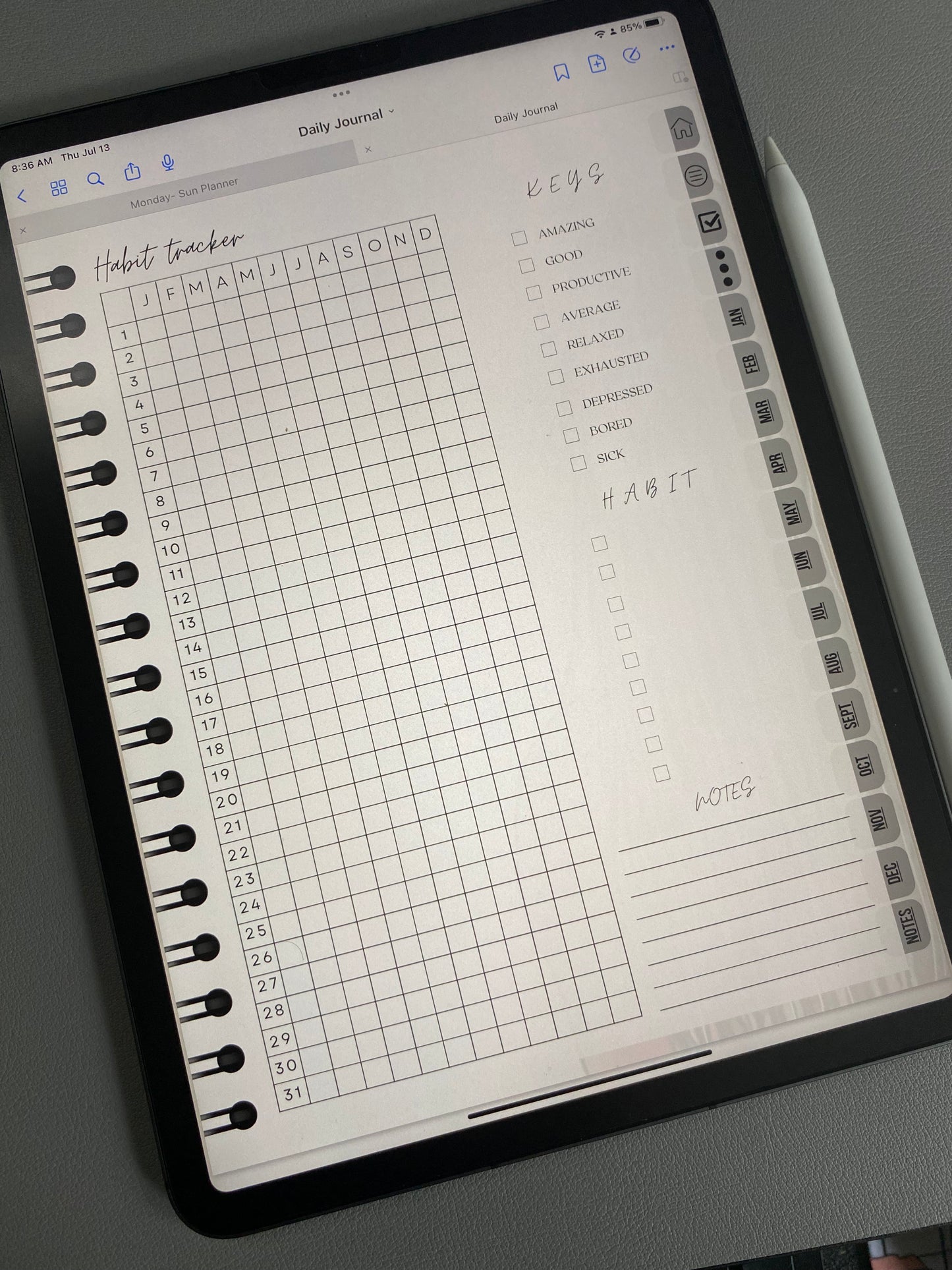 Digital Daily Journal Book | Planner