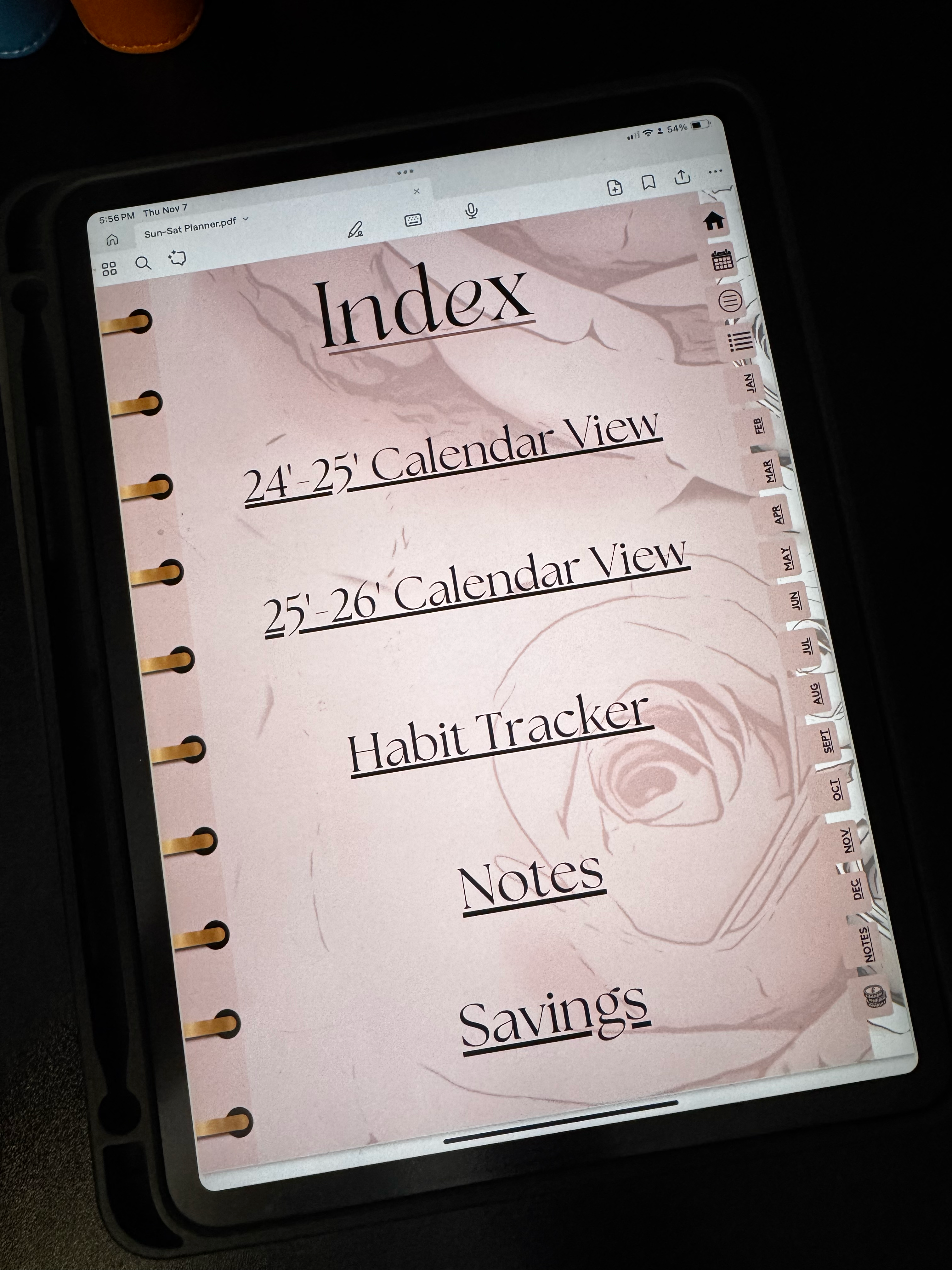 Floral Digital Monthly 24'-26' | Planner