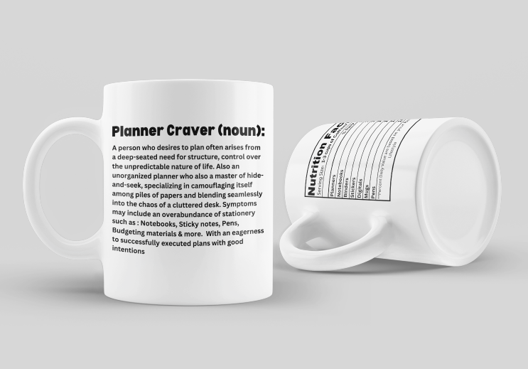 Planner Craver 11 oz Coffee/ Tea Mug