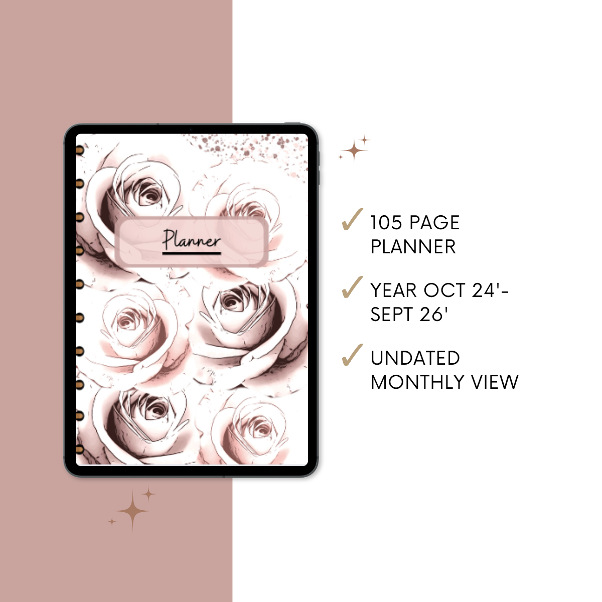 Floral Digital Monthly 24'-26' | Planner